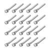 sourcing map M3 x 25mm 304 Stainless Steel Phillips Pan