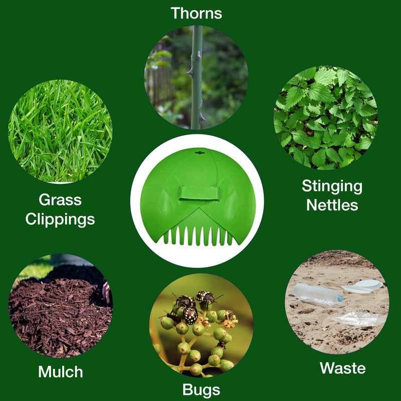 Large Leaf Rake & Hay Collector Leaf Grabber Set |