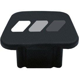 Xiaren 2 Inch Tri-Color 3 Color Logo Trailer Hitch Tube Cover Plug Cap, Rubber Receiver Tube Hitch Plug Fit for Toyota Car Accessories