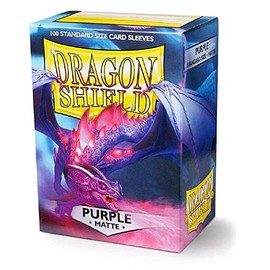 Dragon Shield Matte Purple Standard Size 100 ct Card Sleeves Individual Pack