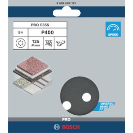 BOSCH (Bosch) sanding paper 125mmƒÓ # 400 (5 pieces) [2,608,605,121]