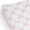 Sweet Jojo Designs Baby Changing Pad Cover Sheet (Pink Bows)