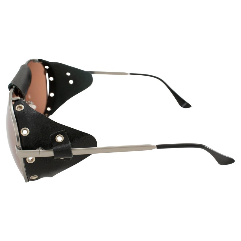 Global Vision Aviators Motorcycle Sunglasses w/Side Shields Gunmetal Frames w/Driving