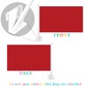 Double Sided Three Layers Solid Car Flags 10x16 Inch, with