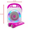 RockJam 10-Watt Rechargeable Bluetooth Karaoke Machine with Two Mics, Ring