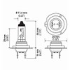 HELLA H7LL Long Life Bulb, 12V, 55W
