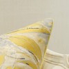 Avigers Square Cushion Covers High Precision Jacquard Modern Yellow Feathers