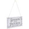 Stockroom Plus Hanging Door Sign for Therapist, Quiet Please Session