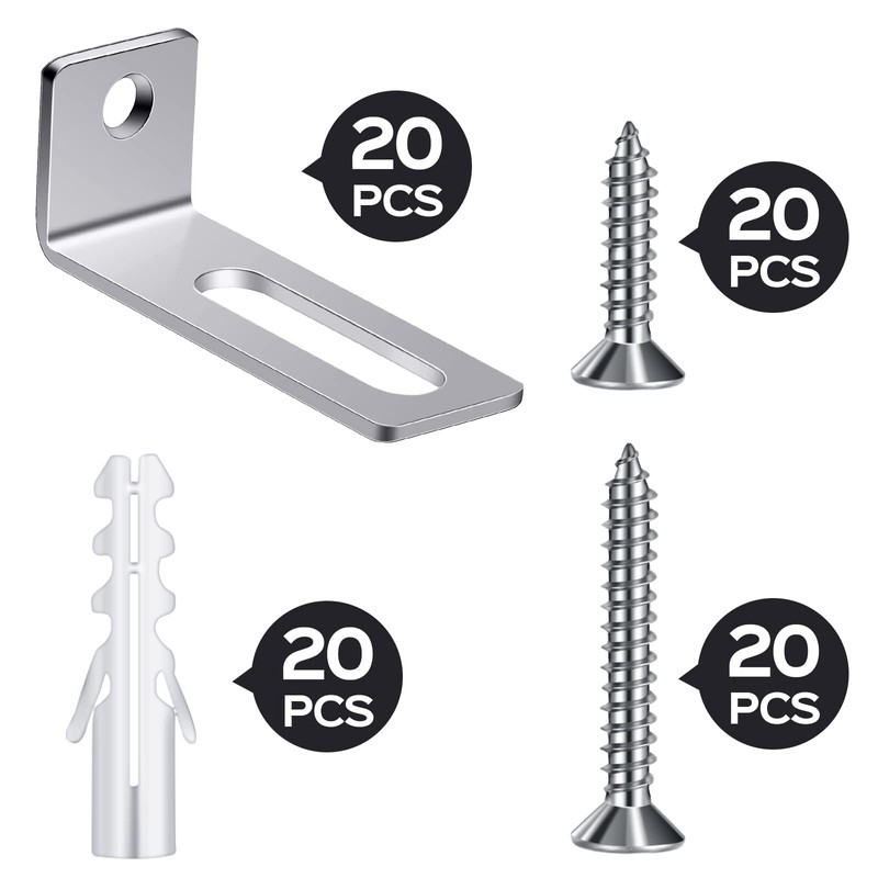 20 Set Whiteboard Installation Hardware Kit Wall Hanging Kit Mounting