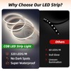 VLAGHPLE USB LED Strip Lights, Super Bright COB LED Strip