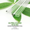 Bathroom Shower Glass Door Side Seal Strips, Length 78 Inch