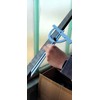 WRS Precision Protractor with Adjustable Rail, 10-170°, Rust-Proof, Matt Chrome,