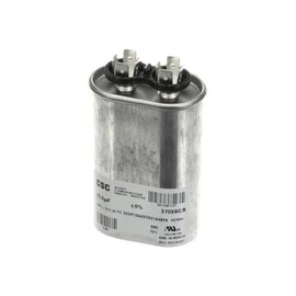 York Single Run Capacitor, 15Mfd,370V,Oval