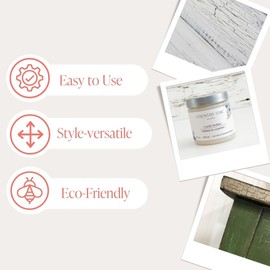 Crackle Medium for Chalk Style Paint, Rustic Shabby Chic Furniture and Home Decor Refinishing - Instant Crackle Paint Effect, Eco-Friendly, Clear Water-Based - 4 oz
