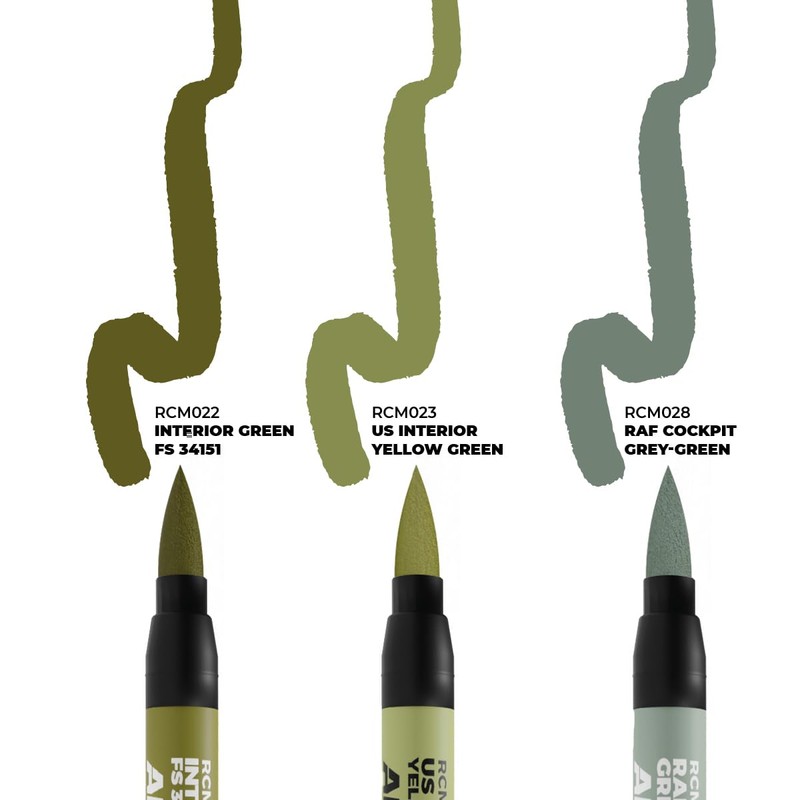 AK Real Colors Marker Set RCM109 WWII Allied Aircraft Cockpit