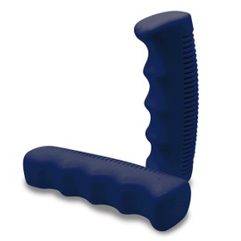 LOEVELOSI Retro Bicycle Grips Blue Rubber Non-Slip Soft 1 Pair Vintage Bicycle Grips 22 mm Dutch Bike City Bike Women's Bicycle Bike Men's Bike Blue Grips Rubber Grips Classic Handlebar Grips