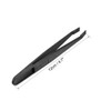 QLXHBOT Black Plastic Slant Flat Tip Anti-static Tweezers 4.7 Inch