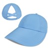 Womens Sun Hat Large Wide Brim Criss Cross Ponytail Baseball