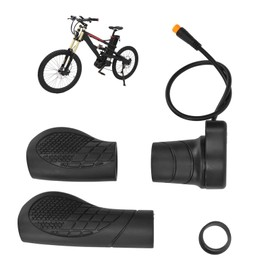 Empuñadura de Medio Acelerador para Bicicleta Eléctrica, 76X Conector Impermeable Acelerador Empuñadura Giratoria Dividida Mitad Izquierda Control de Velocidad Giratorio Mango del Acelerador para Bici