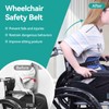 Non-Slip Anti-Fall Wheelchair Seatbelt, Wheelchair Harness Belt System for Disable