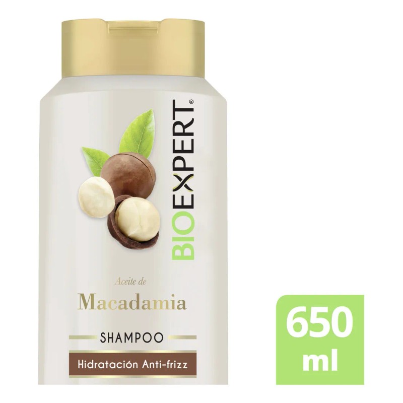 Shampoo Bioexpert Aceite De Macadamia Ph Balanceado 650 Ml