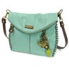 Chala Charming Crossbody Bag with Bird - Teal