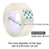 16 Pack Transparent Tape Clear Tape, Each Roll 3/4 x