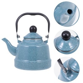 PACKOVE Enamel Water Kettle Tea Kettle Stovetop Vintage Tea Kettle Small Teapot Water Boiling Kettle For Office Home