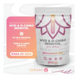 Suplemento Myo y D-Chiro Inositol Femzen de 300g para Bienestar Hormonal