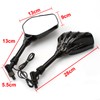 Heart Horse Motorcycle Mirrors Rear View Mirrors,Elctric bright Skull Skeleton