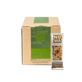 NÜWA 20Pack Keto: Barritas de Cacao - Veganas - Snack Saludable - Vitamina E - Sin Azúcar Añadida - 20 pz - Ingredientes Naturales - Sin Conservadores - Sin Gluten
