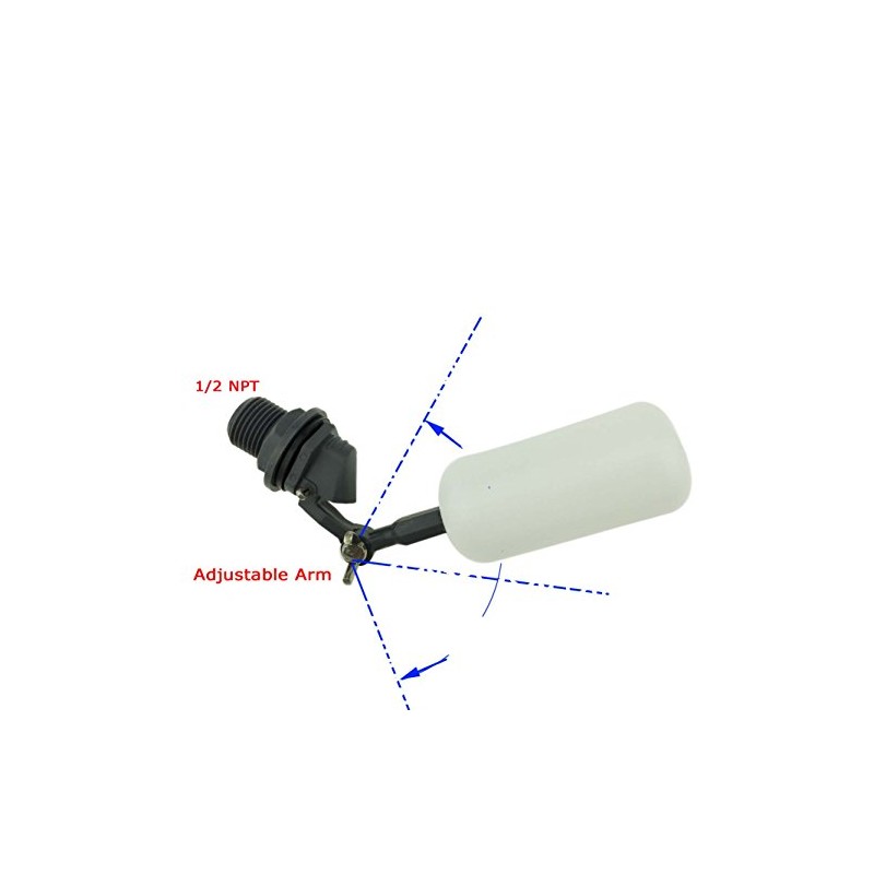 Malida Water Filter Float Ball Valve,or Fish Aquarium Uses 1/2