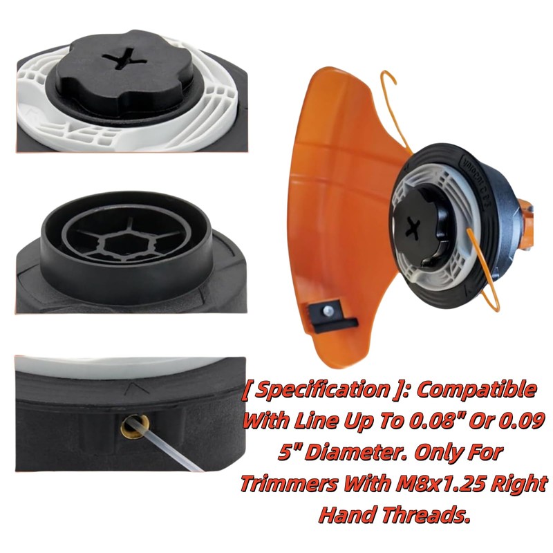BLOLACDZ (2 Pack) C6-2 Trimmer Head for Stihl FS38 FS40