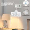 WEITINX Steckeradapter mit Touch-Nachtlicht, 2-Wege-Steckerverl?ngerung mit 2 Typ-C+2 USB-Anschl1ssen, EU-Steckdosenleisten-Wandsteckerverl?ngerung