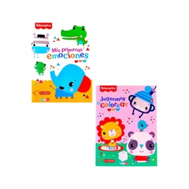 Dreams Art - Set de 2 Libros para Colorear Fisher Price: Juguemos a Colorear + Mis Primeras Emociones