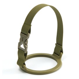 Elephant Cuppa Versatile Silicone Carrier Water Bottle Handle Holder Strap, Durable Clip, Adjustable & Fixed, Universal Fit, Colorful Design, Non-Toxic Silicone, Portable Lightweight Sling, Green