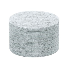 uxcell Round Felt Furniture Pads, 8Pcs 2" Dia x 0.12" Thick Adhesive Backed Felt Non-Slip Anti-Scratch Felt Pads Chair Leg Protectors for Protecting Hardwood Floor, Gray