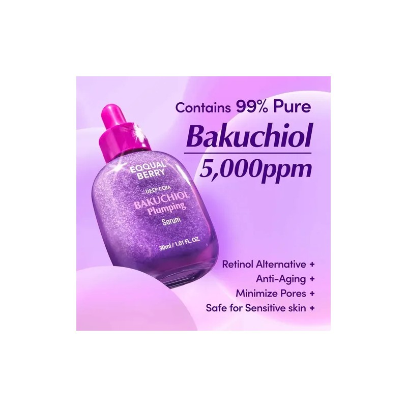2pc Eqqualberry Bakuchiol Plumping Serum 30ml