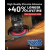 EZARC 10 Pack Flap Discs 40 Grit, 4 1/2" x