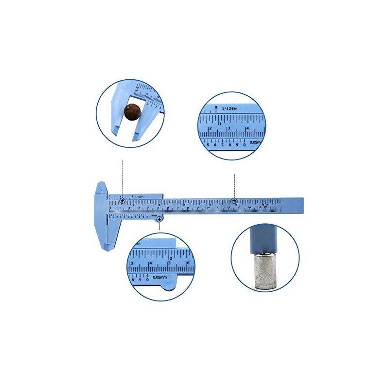 Plastic Vernier Caliper, POWERTOOL 150MM Digital Sliding Caliper Gauge High