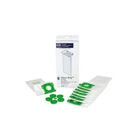 SEBO 5093ER Electrostatic Fleece Bags for Upright Vacuum Cleaner, Pack of 8
