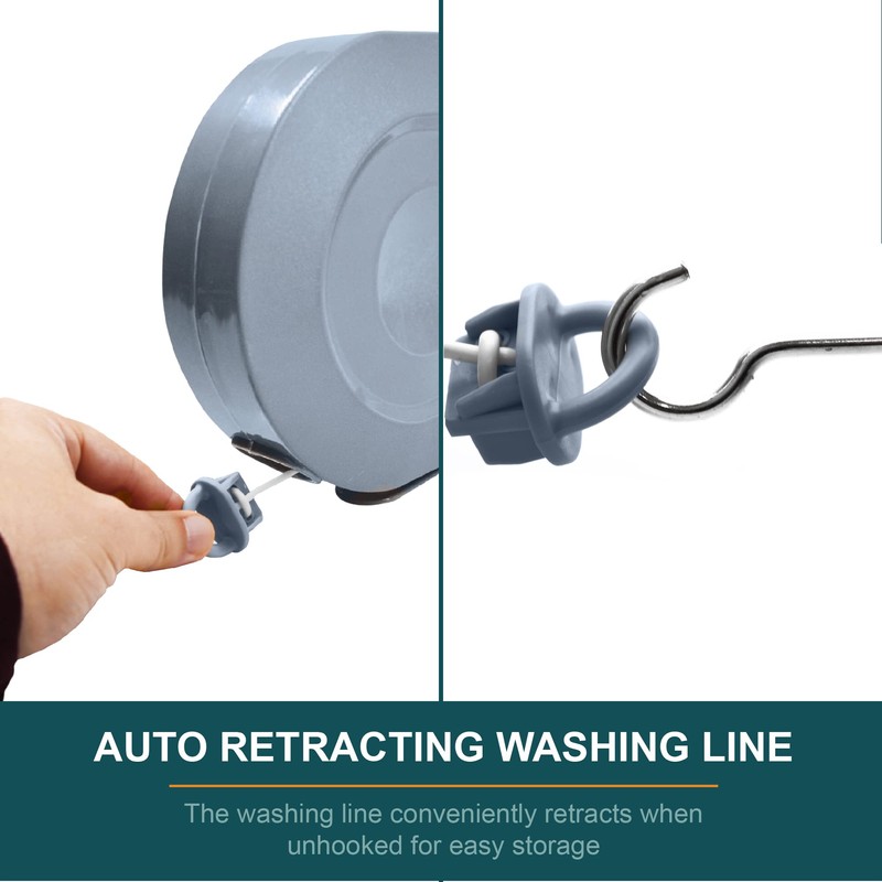 Our House Retractable Clothes Line, 15 Metre Extendable Washing Line