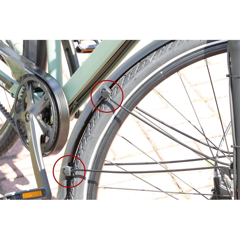 Generisch Bicycle Mudguard Clip Struts Attachment Holder Mudguard Holder (Black,
