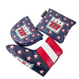 Lucky 777 Golf Putter Cover Pin Mallet Fit Scotty Cameron Spider Putter Odyssey Magnetic Closure