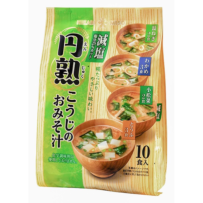 ひかり味噌 円熟こうじのおみそ汁減塩 10食×4袋