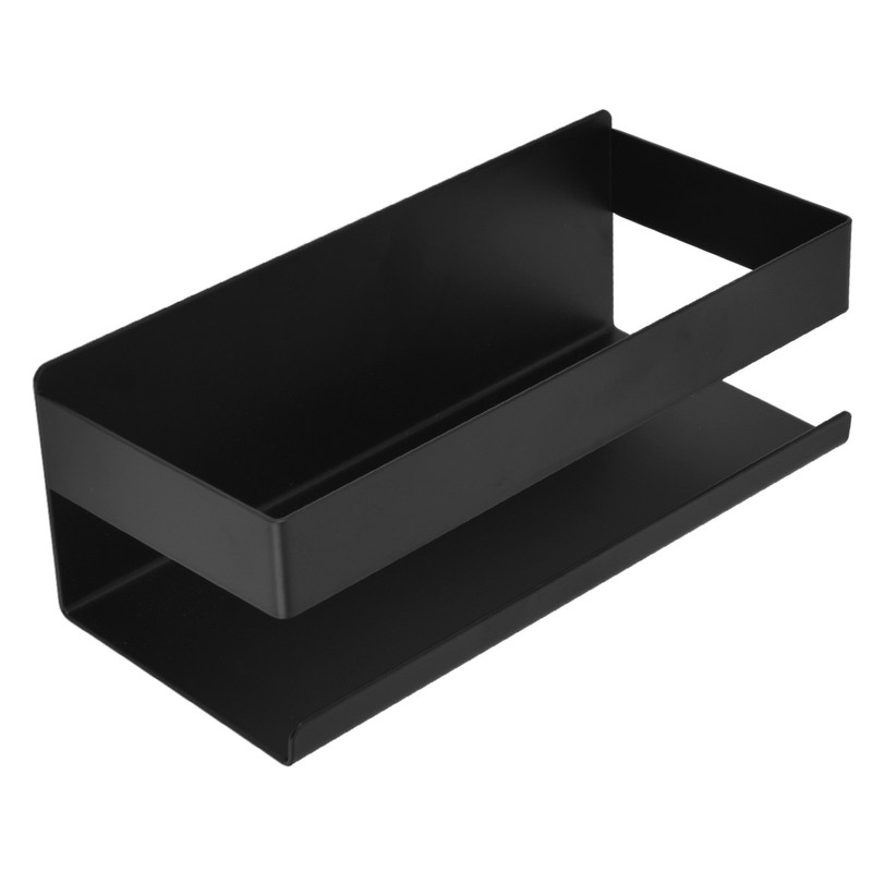 Single Tier Spice Rack 15kg Bearing Capacity Corrosion Resistant Black