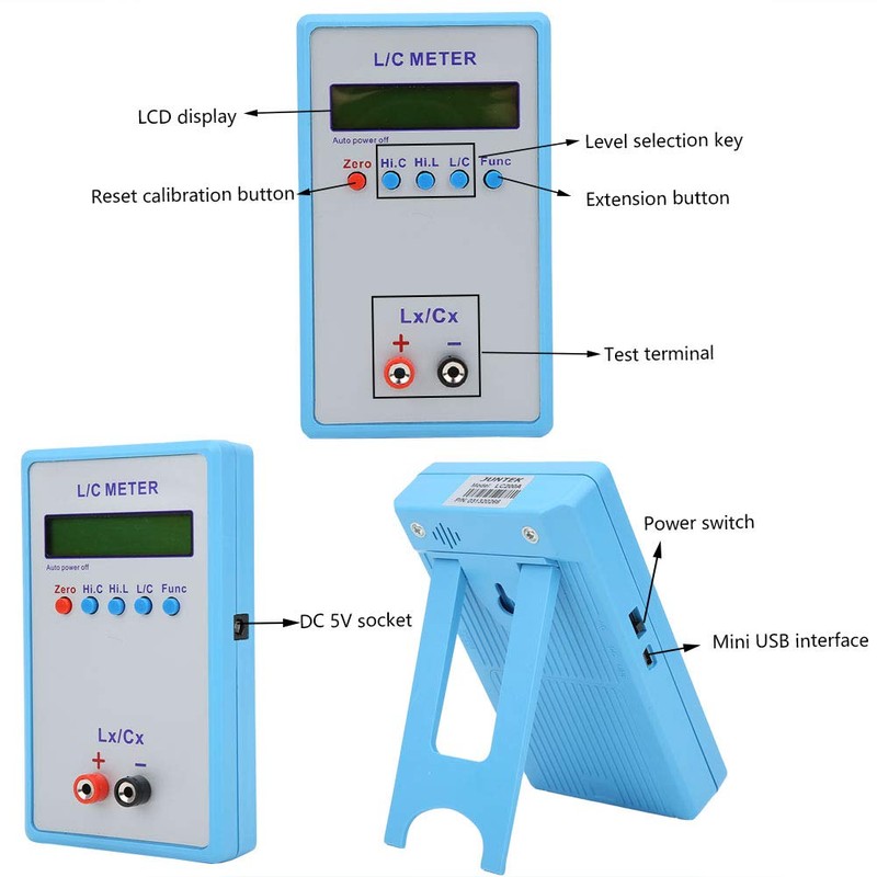 Inductance Capacitance Meter LC 200A Handheld Meter Electric Multimeter Tester