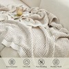 Amélie Home Chenille Waffle Throw Blanket for Couch, Reversible Pineapple