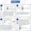 FixRello Window Handle 40mm Spindle - Offset Right-Handed espag Inline