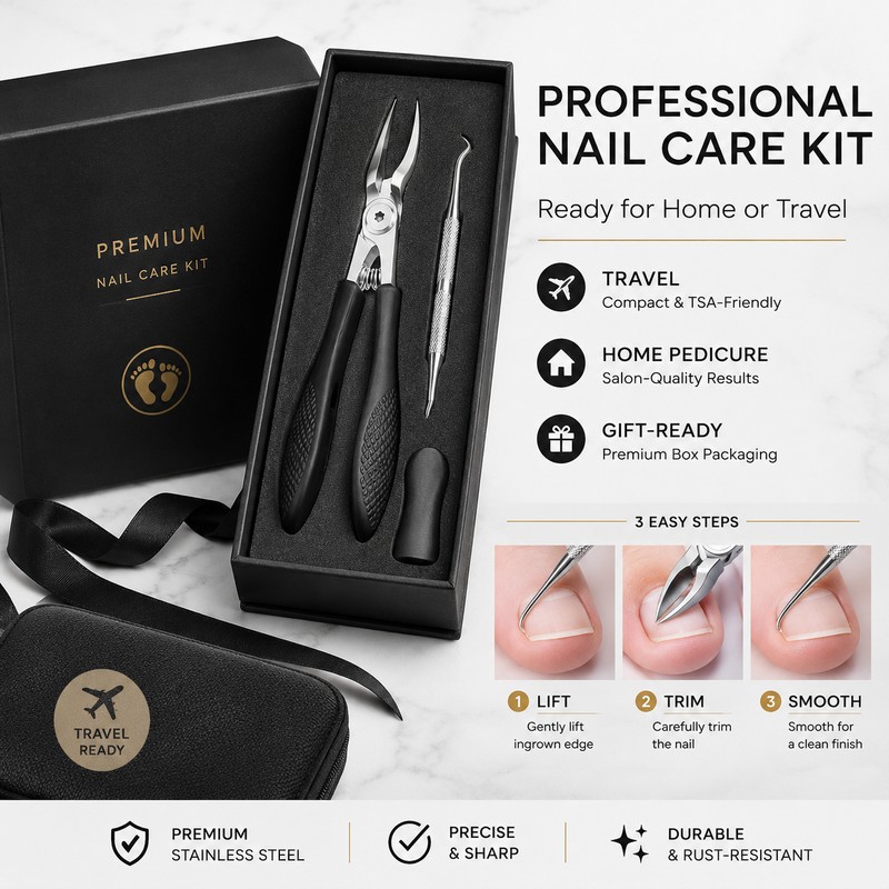 Heavy-Duty Stainless Steel Nail Clipper for Adults – Precision Toenail